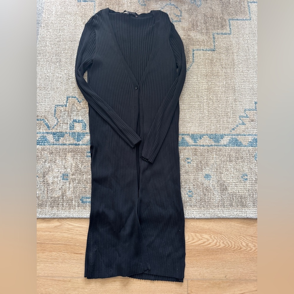 BCBGMaxAzria‎ Black Ribbed Cardigan